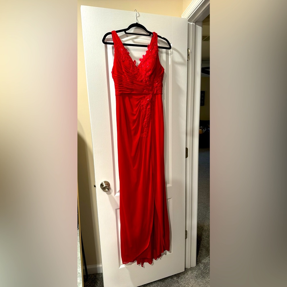 Elegant Red Evening Gown
